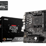 MSI A520M-A PRO DDR4 4600MHZ 1XHDMI 1XDVI 1XM.2 USB 3.2 MATX AM4 (AMD AM4 5000/4000 /3000 SERİSİ İLE UYUMLU)