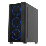 FRISBY FC-9405G 650W 80+ 4X120MM DUAL RING RGB FAN USB 3.0 MİDİ TOWER SİYAH KASA - Görsel 2