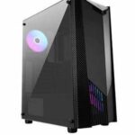 MSI MAG SHIELD 110R TEMBERLI CAM 2X120MM ARGB FAN PSU YOK GAMING SİYAH KASA