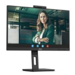 23.8 AOC 24P3CW IPS 4MS 75MHZ 1XHDMI 1XDP USB TYPE-C RJ45 FHD 1920X1080 WEBCAM HOPARLÖR ÇERÇEVESİZ PIVOT VESA SİYAH - Görsel 3