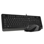 A4 TECH F1010 Q USB GRİ MM KABLOLU KLAVYE MOUSE SET - Görsel 3