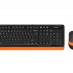 A4 TECH FG1010 TURUNCU Q MM 2.4G KABLOSUZ KLAVYE MOUSE SET