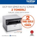 BROTHER DCP-1511-2T MONO LAZER YAZ/TAR/FOT (2 TAM DOLU TONER)
