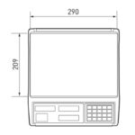 CAS ER JR 15KG LCD EKRAN BOYUNSUZ FİYAT HESAPLAMALI TERAZİ - Görsel 3