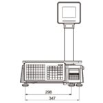 CAS CL3000 30KG 202DPI DİREKT TERMAL ETHERNET LCD EKRAN BOYUNLU BARKODLU TERAZİ - Görsel 3