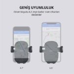 AUKEY HD-C48-BK 360 DERECE TÜM CİHAZLARLA UYUMLU ARAÇ İÇİ TELEFON TUTUCU KOLAY KİLİTLEME/BIRAKMA - Görsel 3