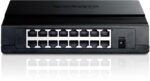 TP-LINK TL-SF1016D 16 PORT 10/100 PLASTİK KASA SWITCH - Görsel 2