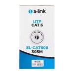 S-LINK SL-CAT608 305MT 6MM 24AWG CAT6 KABLO GRİ - Görsel 2