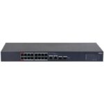 DAHUA CS4218-16ET-135 16 PORT 10/100 + 2XRJ45/1GB SFP COMBO CLOUD YÖNETİLEBİLİR RACKMOUNT 135W POE SWITCH - Görsel 2