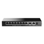 H3C MAGIC BS210T-HP 8 PORT GIGABIT + 2 PORT GIGABIT UPLINK 110W POE METAL KASA SWITCH - Görsel 2