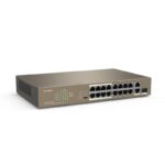 IP-COM F1118P-16-150W 16 PORT 10/100+2X1GB SFP/1XRJ45 COMBO 150W POE RACKMOUNT SWITCH - Görsel 2
