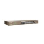 IP-COM F1126P-24-250W 24 PORT 10/100+ 2XRJ45/1X1GB SFP COMBO 250W POE RACMOUNT SWITCH - Görsel 2