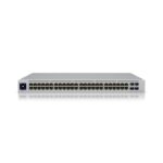 UBIQUITI USW-48-POE 48 PORT GIGABIT + 4X1GB SFP UPLINK L2 195W POE YÖNETİLEBİLİR RACKMOUNT SWITCH