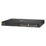HPE R8N87A 6000 24 PORT GIGABIT+4X1GB SFP YÖNETİLEBİLİR 370W POE RACKMOUNT SWITCH