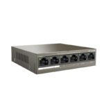 IP-COM F1106P-4-63W 4 PORT 10/100+2X10/100 UPLINK METAL KASA 58W POE SWITCH - Görsel 3