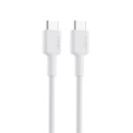 AUKEY CB-CD45-WH PD NAYLON ÖRGÜLÜ TYPE-C TYPE-C ŞARJ KABLOSU 0.9MT