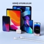 AUKEY CB-NCL1-WH NAYLON ÖRGÜLÜ 3A 480MBPS TYPE-C LIGHTNING KABLOSU 1.8MT - Görsel 3