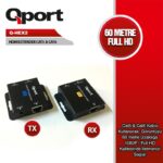 QPORT Q-HEX2 HDMI EXTENDER CAT6 60M 2 Lİ PAKET (ADAPTÖR DAHİL)