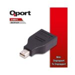 QPORT Q-MDP2 MİNİ DİSPLAY PORT ERKEK - DİSPLAY PORT DİŞİ ÇEVİRİCİ - Görsel 2