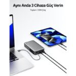 AUKEY PB-Y48-GY 100W 20000 MAH PD DAHİLİ TYPE-C KABLOLU POWERBANK - Görsel 3