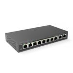 RUIJIE REYEE RG-ES110D-P 8 PORT 10/100 + 2X GIGABIT RJ45 UPLINK METAL KASA 110W POE SWITCH - Görsel 3
