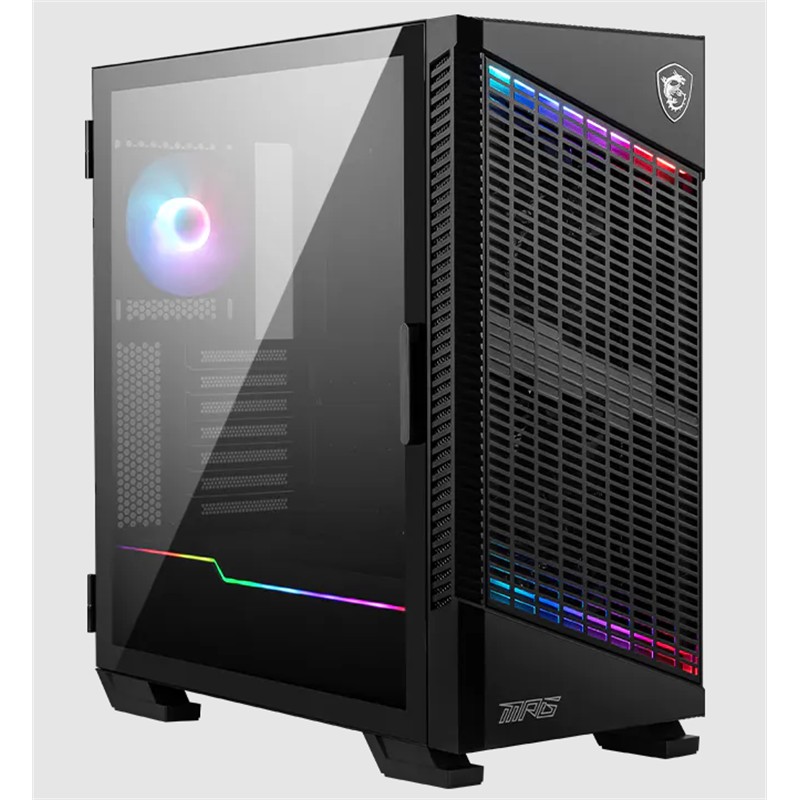 AK100MSI0026_76823 MSI MPG VELOX 100P AIRFLOW TEMPERLİ CAM ARGB FAN PSU YOK MATX GAMING KASA - Görsel 1