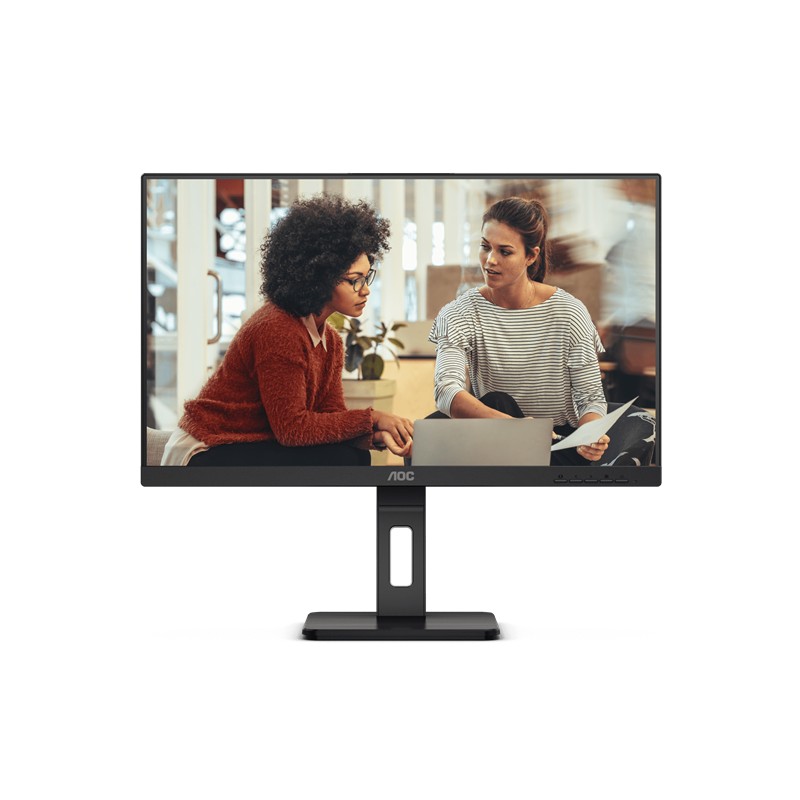 CE100AOC0173_76790 27 AOC 27E3QAF IPS 4MS 75MHZ 1XVGA 1XHDMI 1XDP FHD 1920X1080 HOPARLÖR YÜKSEKLİK AYARI ÇERÇEVESİZ PIVOT VESA SİYAH - Görsel 1