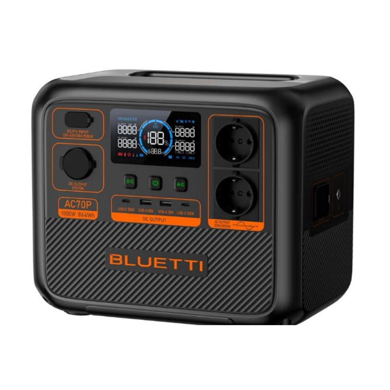 CG150BLE0016_77267 BLUETTI AC70P 1000W 864WH TAŞINABİLİR GÜÇ İSTASYONU - Görsel 1
