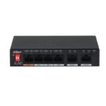 DAHUA PFS3006-4ET-60 4 PORT 10/100 + 2 PORT 10/100 UPLINK 250 METRE 60W POE METAL KASA SWITCH - Görsel 3
