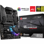 MSI MPG B550 GAMING PLUS DDR4 4400MHZ 1XHDMI 1XDP 2XM.2 USB 3.2 ATX AM4 (AMD AM4 5000/4000G/3000 SERİLERİ İLE UYUMLU)
