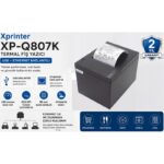 XPRINTER XP-Q807K 203DPI DİREKT TERMAL USB+ETHERNET OTOMATİK KESİCİ FİŞ YAZICI - Görsel 2