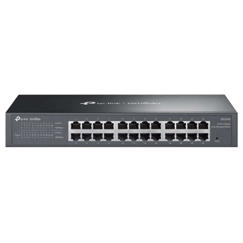 NS105TPL0043_77921 TP-LINK OMADA ES224G 24 PORT GIGABIT EASY YÖNETLEBİLİR METAL KASA SWITCH - Görsel 1
