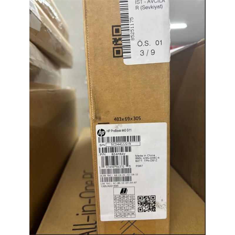 UN110HEW0709_77806 HP PROBOOK 440 G11 8Z4M8AV INTEL ULTRA 5-125U 16GB 512SSD 14 DOS (OUTLET) - Görsel 1