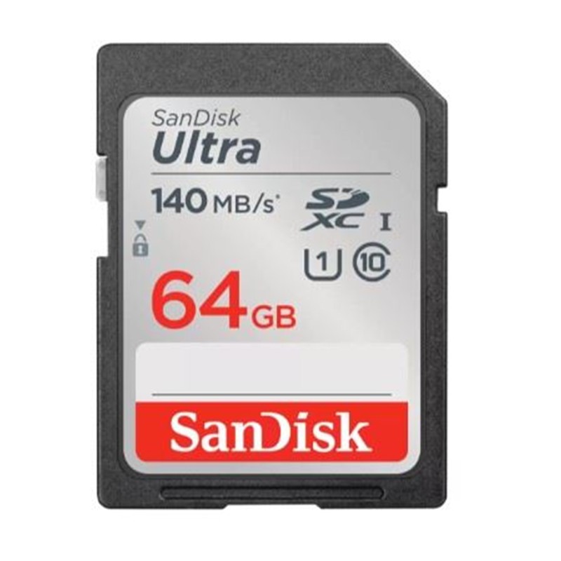 AB310SAN0123_78246 64GB SANDISK ULTRA SDXC 140MB/S SDSDUNB-064G-GN6IN - Görsel 1