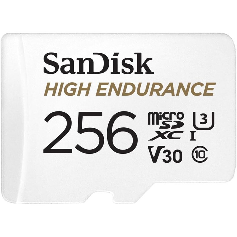 AB310SAN0133_78262 256GB SANDISK HIGH ENDURANCE MICROSD 100MB/S SDSQQNR-256G-GN6IA - Görsel 1