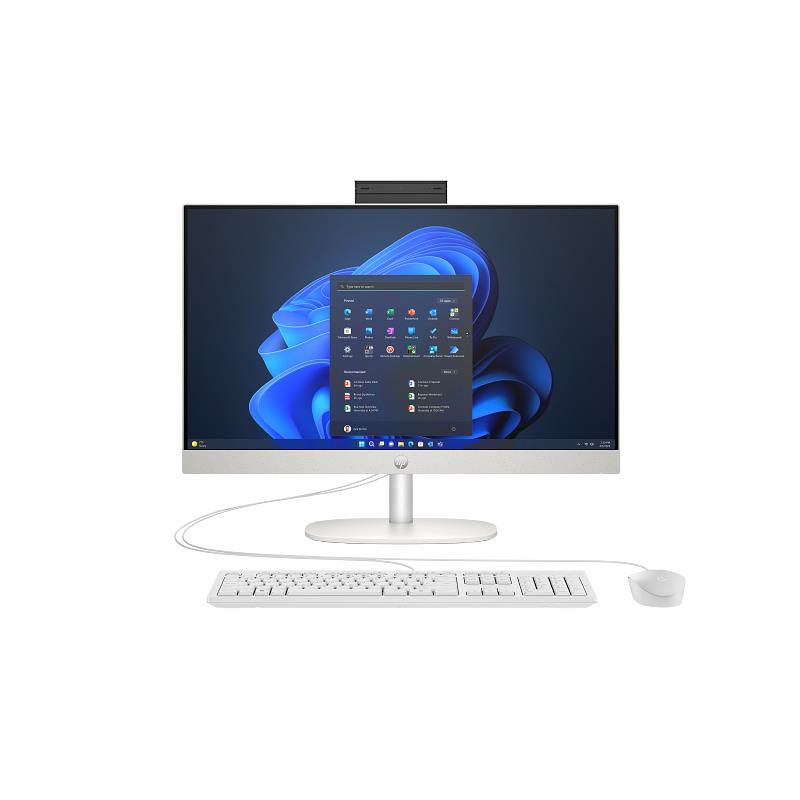 UM110HEW0169_78093 HP AIO PRO 240 G10 9H6H6ET I5-1334U 16GB 512SSD 23.8 DOS BEYAZ - Görsel 1