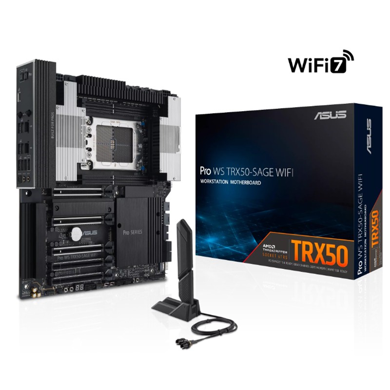 AA190ASU0123_78744 ASUS PRO WS TRX50-SAGE WIFI DDR5 3XM.2 USB WIFI7 (AMD THREADRIPPER PRO 9000/7000 WX SERİLERİ İLE UYUMLU) - Görsel 1