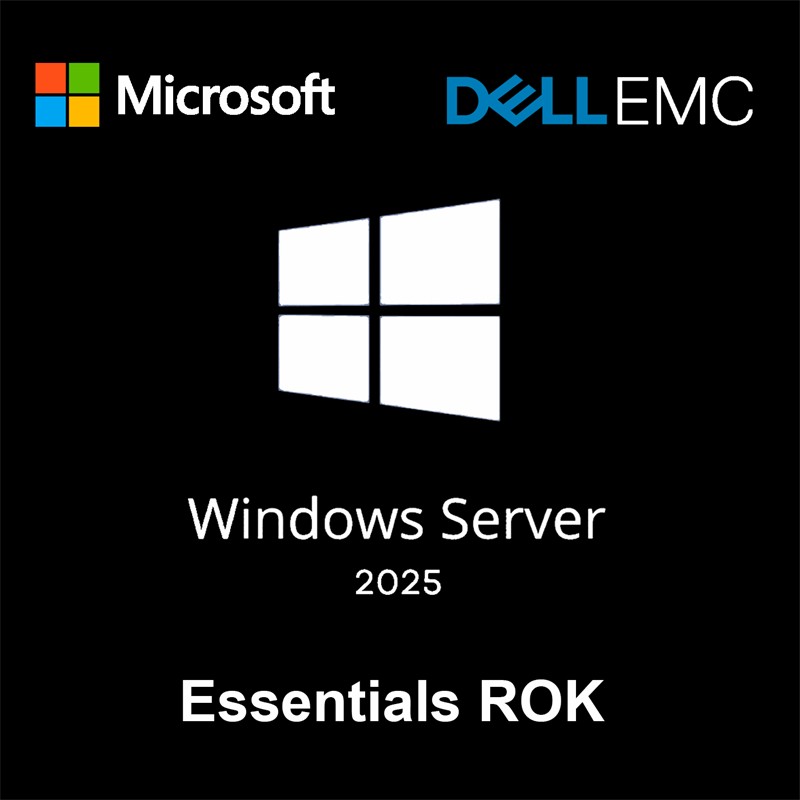 US846DEL0005_78559 DELL WINDOWS SERVER 2025 ESSENTIAL W2K25ESN-ROK 634-CVDT (25 CAL) - Görsel 1