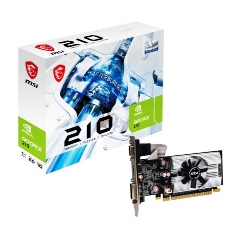 AE110MSI0287_71134 MSI GEFORCE N210-1GD3/LP 1GB DDR3 64BIT 1XVGA 1XHDMI 1XDVI EKRAN KARTI - Görsel 1