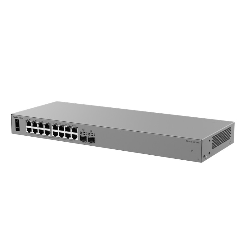 NS105REY0003_78982 RUIJIE REYEE RG-ES216GC2MS 16 PORT GİGABİT + 2X 2.5GB SFP UPLİNK YÖNETİLEBİLİR SWİTCH - Görsel 1
