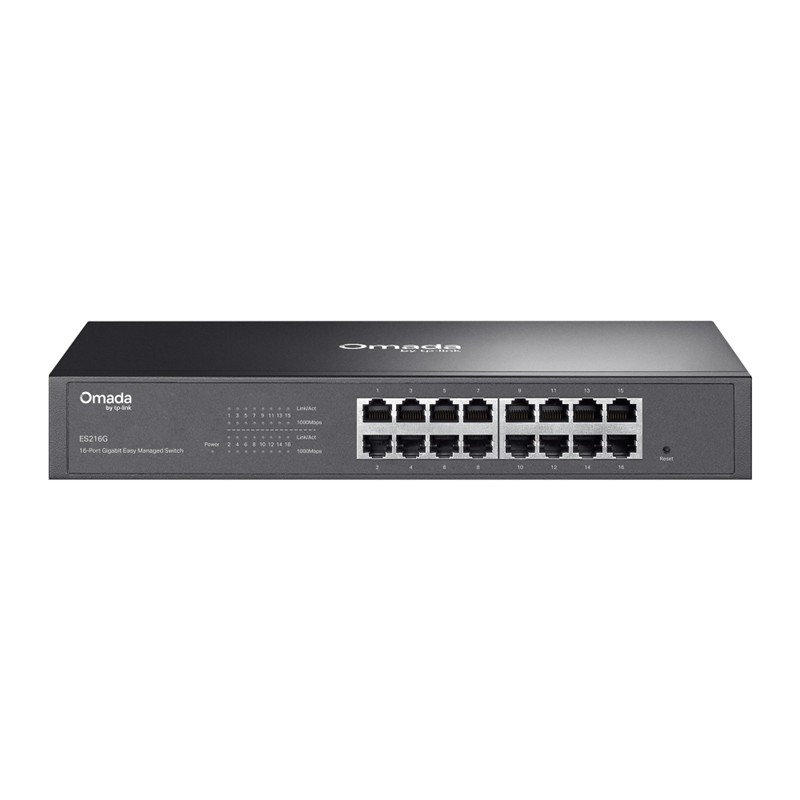 NS105TPL0053_79033 TP-LINK OMADA ES216G 16 PORT GIGABIT YONETILEBILIR METAL KASA SWITCH - Görsel 1