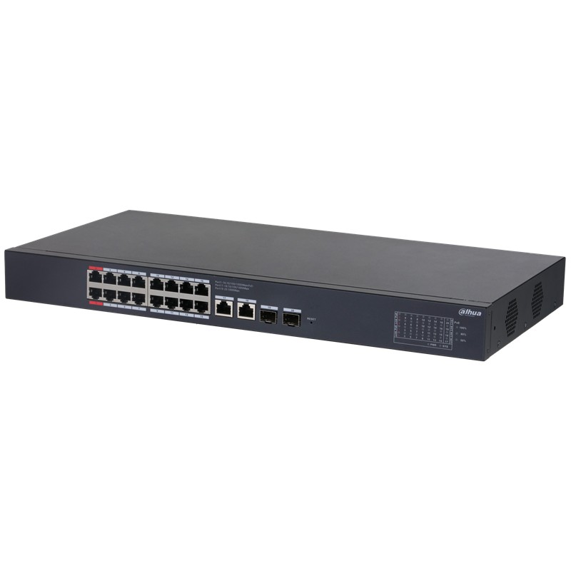 NS106DHA0031_78951 DAHUA CS4220-16GT-135 16 PORT GIGABIT 135W POE + 2X1GB SFP/RJ45 UPLINK CLOUD YÖNETİLEBİLİR RACKMOUNT - Görsel 1