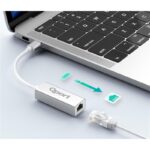 QPORT Q-TR45 TYPE-C TO RJ45(GİGABİT)NETWORK ÇEVİRİCİ - Görsel 2