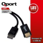 QPORT Q-DPH DISPLAY PORT(M) TO HDMI(M) 1.80 METRE ÇEVİRİCİ KABLO